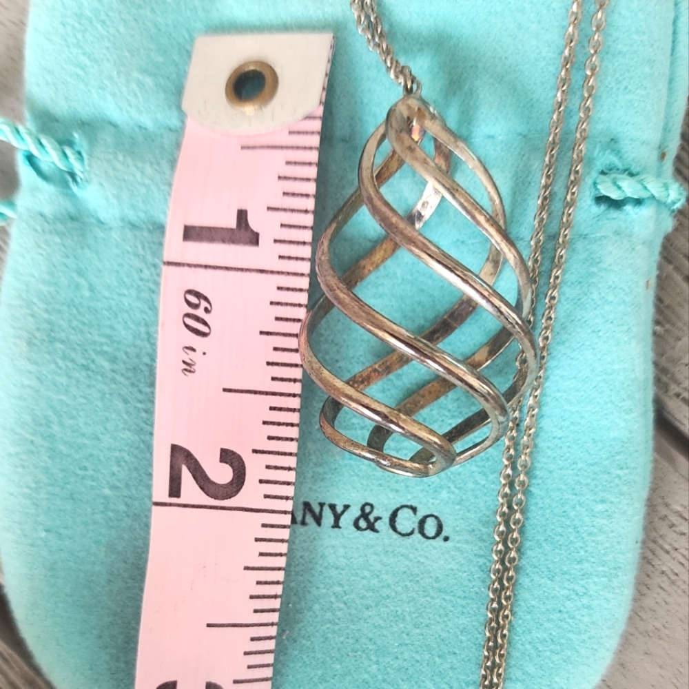 Tiffany & Co | Sterling Silver Venezia Luce Pendant Necklace | SZ OS - Picture 4 of 4